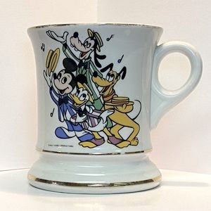 A vintage Walt Disney mustache mug. Barbershop Quartet Mickey